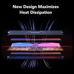 Lexar ARES Gen2 RGB DDR5 RAM, 32GB 2x16GB, 8000MT/s, Intel XMP 3.0, CL38-48-48-100, 1.45V, LD5U16G80C38BR-RGD
