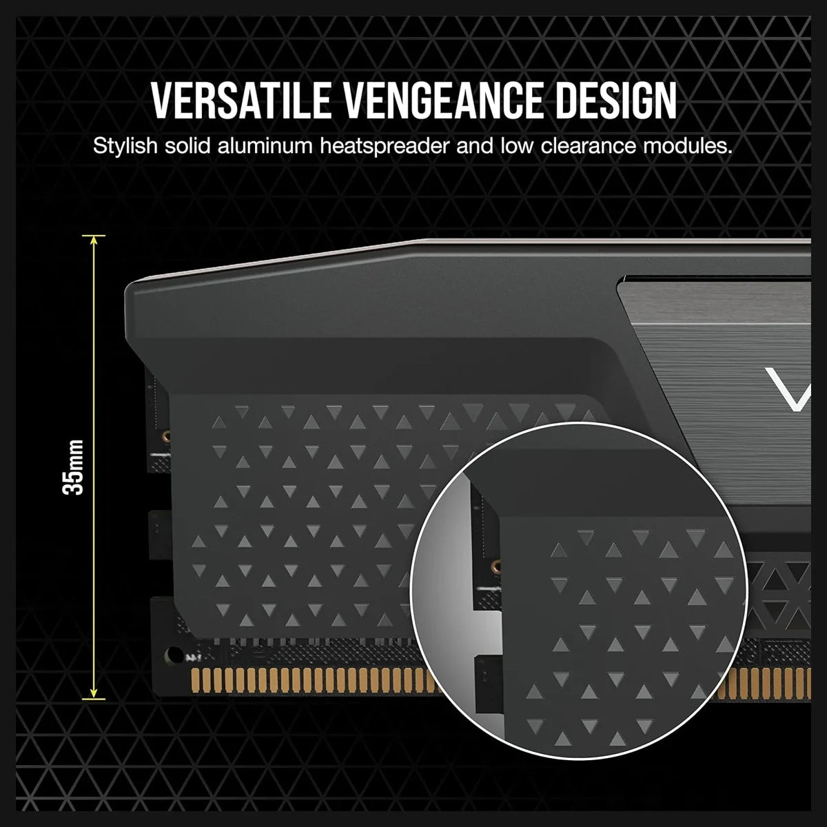 Corsair Vengeance DDR5 RAM, 16GB, 5200MT/s, CL40, Intel XMP 3.0, Black, CMK16GX5M1B5200C40