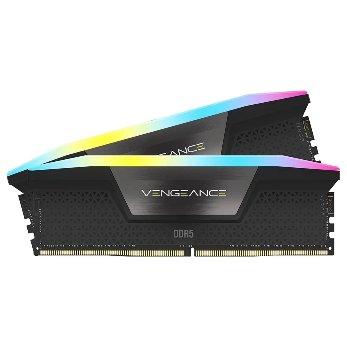 Corsair Vengeance RGB DDR5 RAM, 32GB 2x16GB, 6400MHz, CL36, Intel XMP 3.0, Black, CMH32GX5M2B6400C36