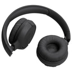 JBL Tune 520BT Wireless On-Ear Headphones, Bluetooth 5.3, Up To 57H Battery Life, Black, JBLT520BTBLK