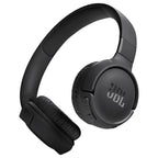 JBL Tune 520BT Wireless On-Ear Headphones, Bluetooth 5.3, Up To 57H Battery Life, Black, JBLT520BTBLK