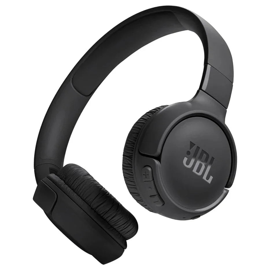 JBL Tune 520BT Wireless On-Ear Headphones, Bluetooth 5.3, Up To 57H Battery Life, Black, JBLT520BTBLK