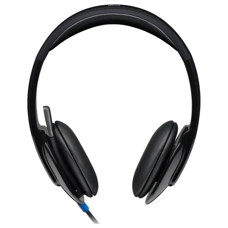 Logitech H540 USB Computer Headset, Noise Canceling Mic, On-Ear Controls, USB-A Connection, 981-000480