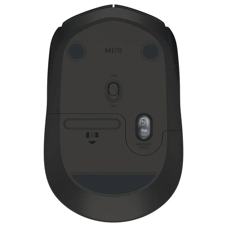 Logitech M171 Wireless Mouse, Grey and Black, 910-004655