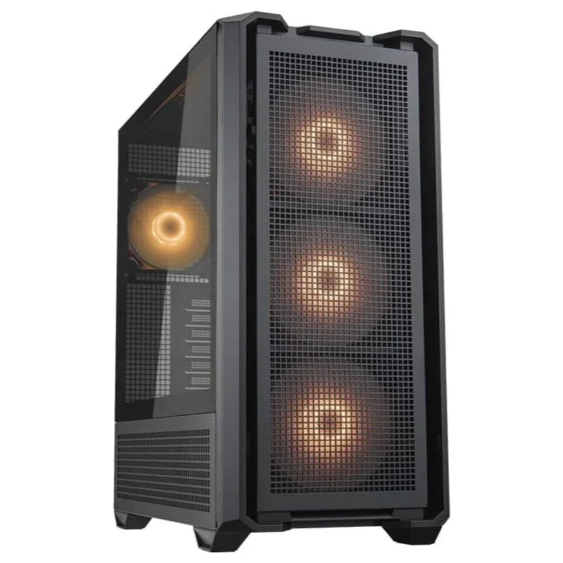 Cougar MX600 RGB Gaming Case Full Tower, 3x 140mm ARGB Fans and 1x 120mm ARGB Fan, Black