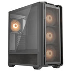 Cougar MX600 RGB Gaming Case Full Tower, 3x 140mm ARGB Fans and 1x 120mm ARGB Fan, Black