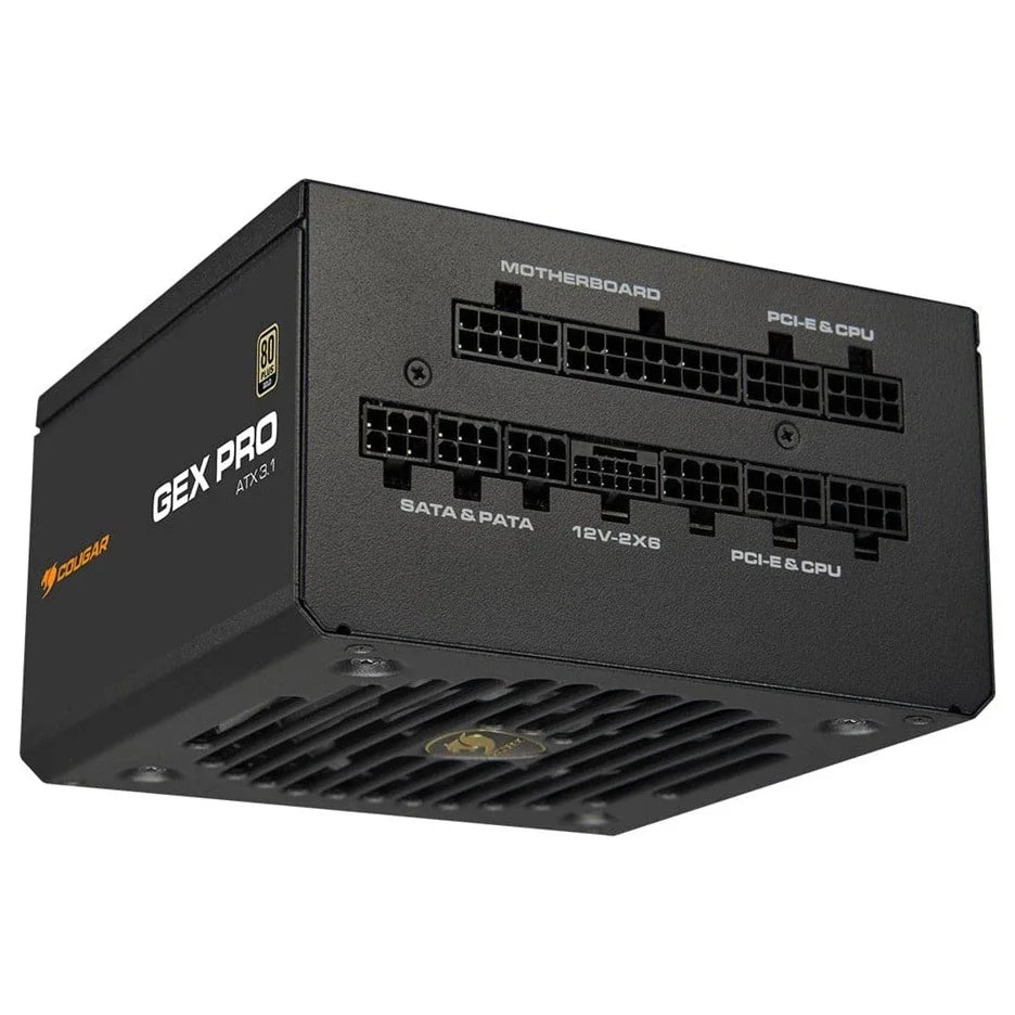 Cougar GEX PRO 750W Power Supply, ATX 3.1 Certified, PCIe Gen 5.1, 80 PLUS Gold, Fully Modular