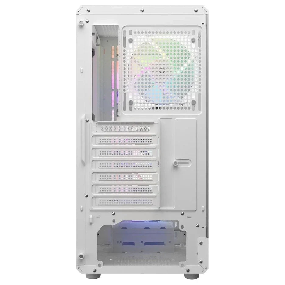 Cougar AIRFACE PURE RGB Mid Tower Case, 3x120mm Front RGB Fans, 1x120mm Rear RGB Fan, Up To 240mm AIO, Up To 320mm GPU, White