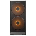 Cougar AIRFACE 180 Mid Tower Case, Dual 180mm ARGB Front Fans, 120mm Rear Fan, Up To 8 Fans, 340mm GPU Clearance, USB 3.2 Gen 2 Type-C, Black