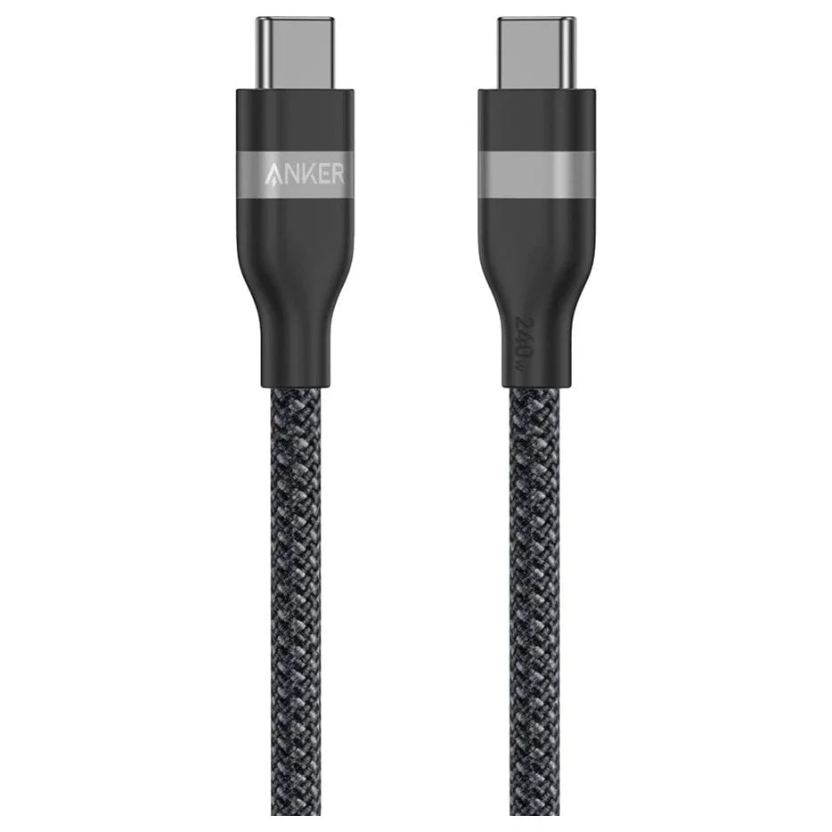 Anker USB-C to USB-C Cable, 240W, 0.9m, 3ft, A82E2H11, Black