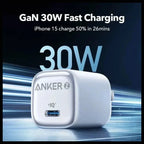 Anker Zolo Fast Charger Charger, 20W, Pd 3.0, 1-Port Usb-C, Black