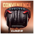 HyperX Cloud III Gaming Headset, Wired, Black, 727A8AA