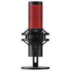 HyperX QuadCast 2 USB Gaming Microphone, 24-Bit 96kHz, 4 Selectable Polar Patterns, Tap-to-Mute, Mic Status LED, HyperX Red Lighting, 872V1AA