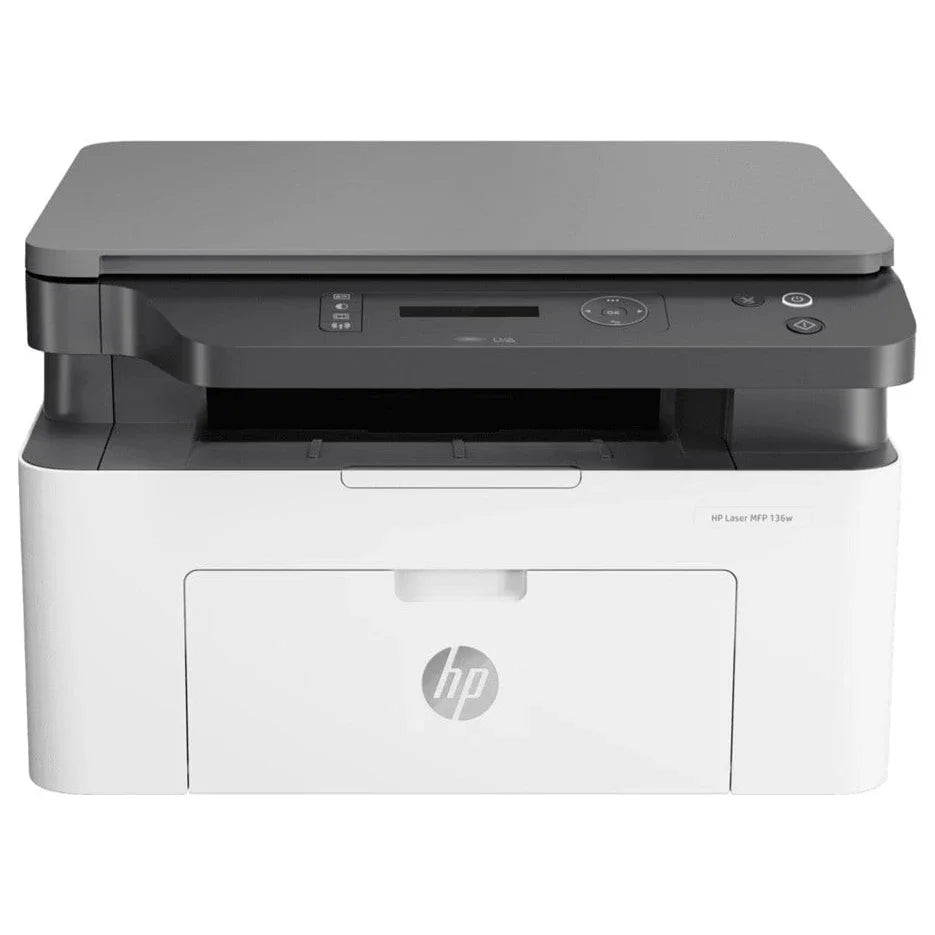 HP LaserJet MFP 136w Laser Printer, Print Copy Scan, Up To 20ppm, Wi-Fi, Black and White (Official Warranty)