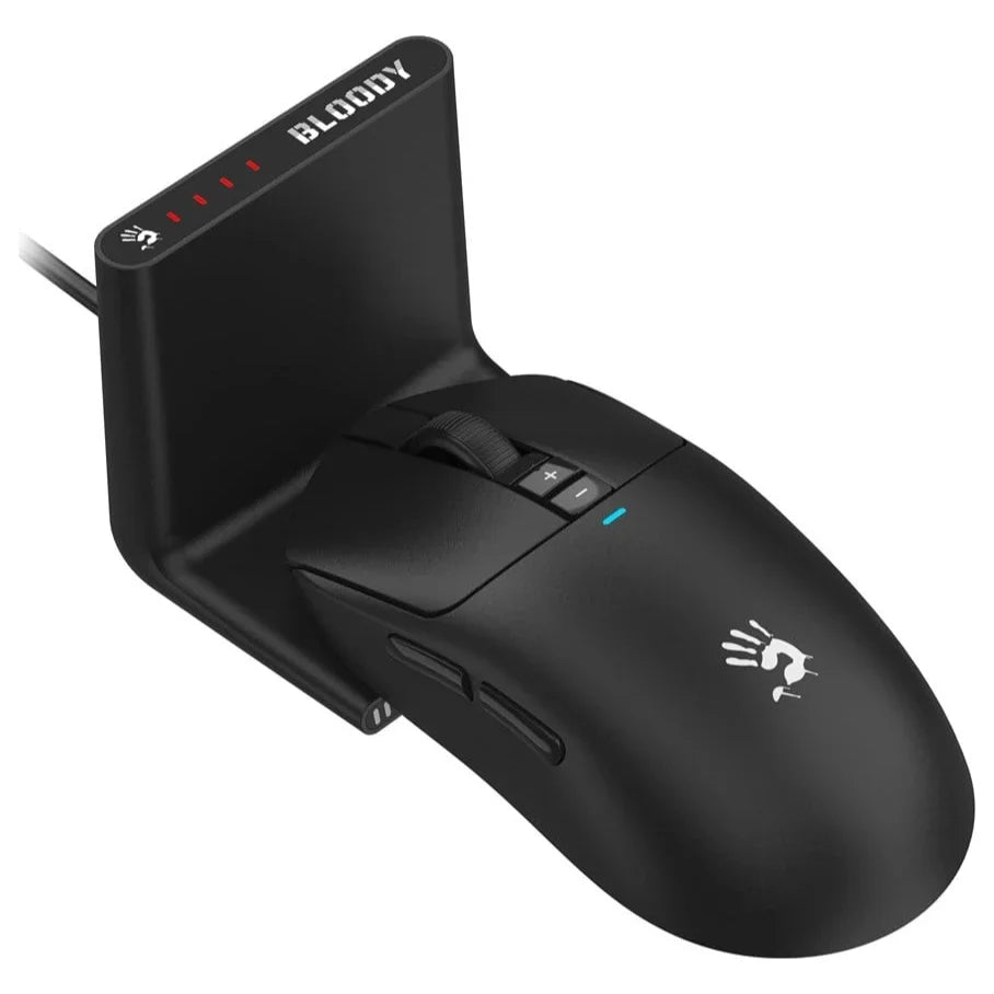 A4Tech Bloody R72 Pro Duo Dual Mode Wireless Gaming Mouse, 2.4GHz and USB Connection, 26000 CPI, 1000Hz, 1ms, Black
