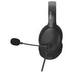 A4Tech FH280U Conference Headset, DSP Stereo Sound, Noise Cancelling, 40mm Speaker Unit, 10mm Rotating Microphone, Inline Remote Control, Black