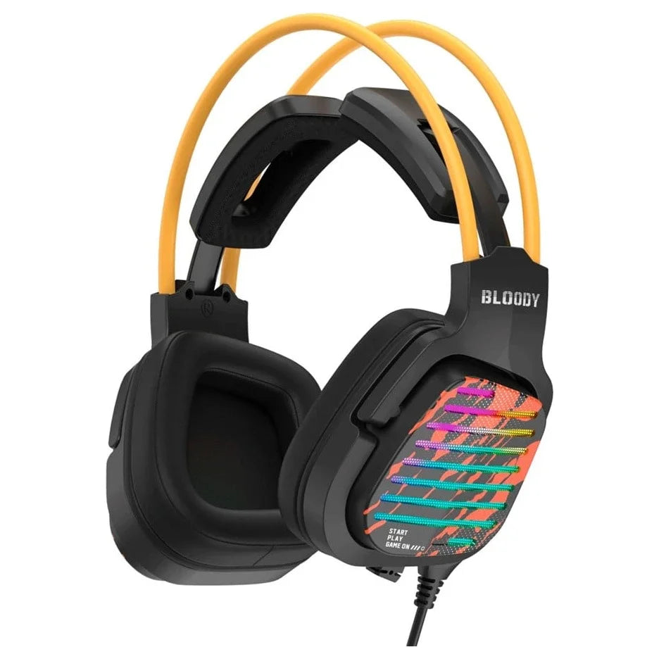 Bloody G565 Gaming Headset, 7.1 Virtual Surround Sound, 50mm, RGB, Energy Black