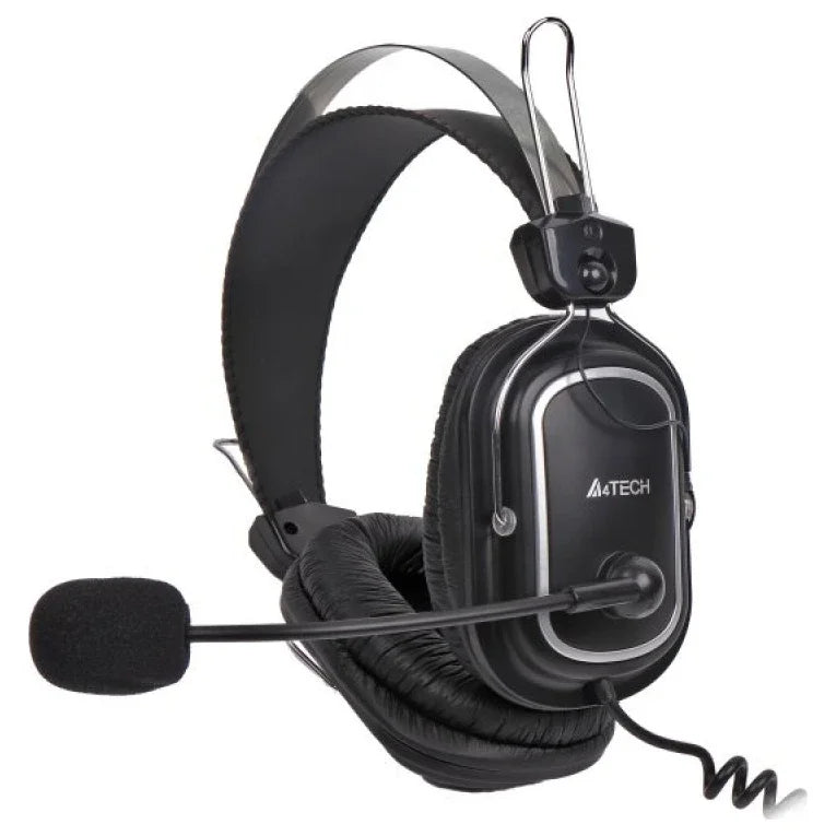 A4Tech HU-50 ComfortFit Stereo USB Headset, Single-Directional Mic