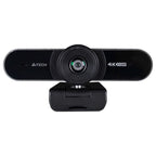 A4Tech PK-1000HA UHD 4K Pro AF Webcam, 2160p 30fps, Auto Focus, Dual Noise-Cancelling Microphones, 95 Degree Viewing Angle