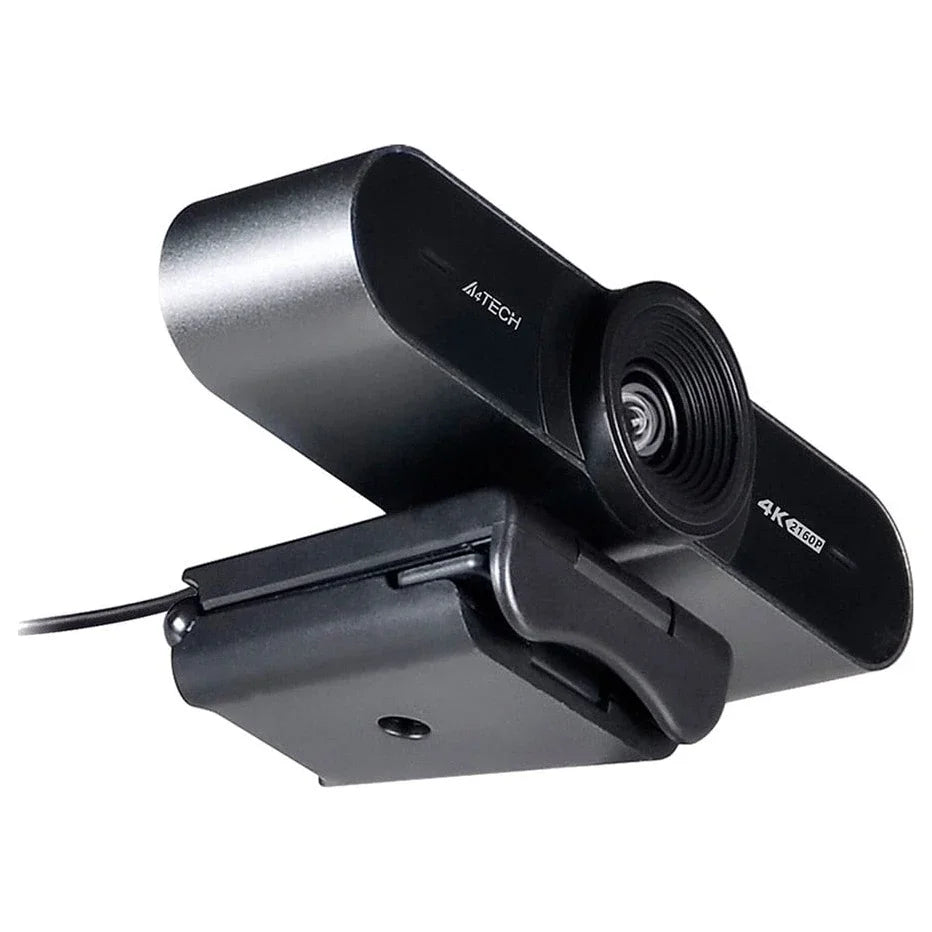 A4Tech PK-1000HA UHD 4K Pro AF Webcam, 2160p 30fps, Auto Focus, Dual Noise-Cancelling Microphones, 95 Degree Viewing Angle