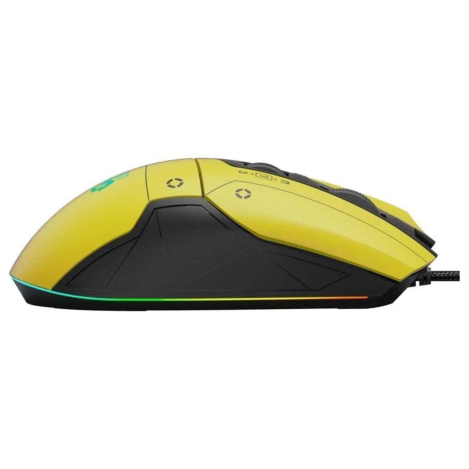 Bloody W70 Max RGB Gaming Mouse, 10,000CPI, 2000Hz, 1ms, Punk Yellow