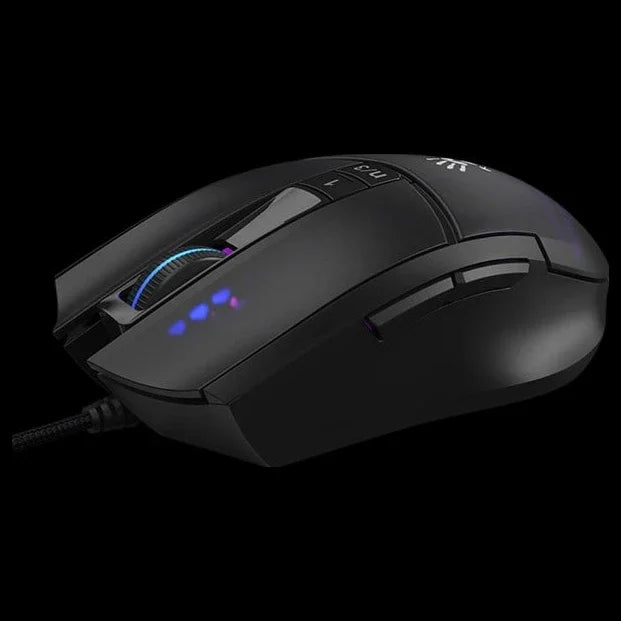 Bloody L65 Max Lightweight Gaming Mouse, 12000 CPI, RGB Animation, 4M Onboard Memory, Honeycomb