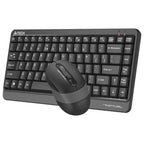 A4Tech FGS1110Q Fstyler Wireless Keyboard and Mouse Combo Set, 2.4G, Quiet Key, 2000 DPI, Grey