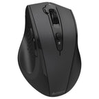 A4Tech G7-810 Air2 Wireless Mouse, 2.4GHz, 2000 DPI, Nano USB-A Receiver, USB-C Adaptor, Black