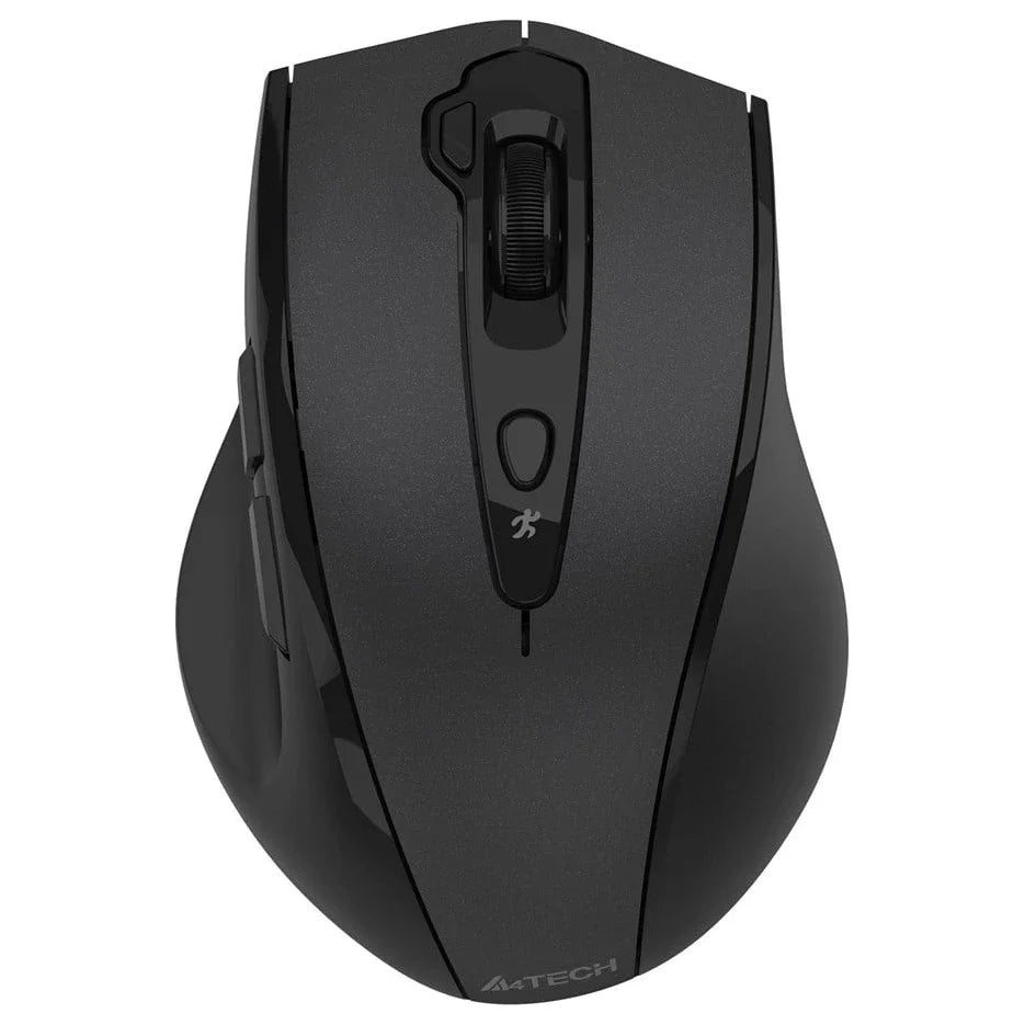 A4Tech G7-810 Air2 Wireless Mouse, 2.4GHz, 2000 DPI, Nano USB-A Receiver, USB-C Adaptor, Black