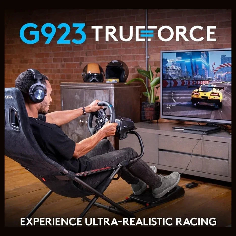 Logitech G923 G Series 2.3Nm TRUEFORCE Racing System, 900 Degrees Rotation