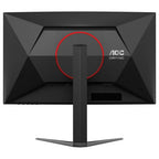 AOC CQ27G4 Curved Gaming Monitor, 27', QHD 2560 x 1440, 180Hz, Fast VA, 0.5ms MPRT, HDR10, Adaptive Sync, Black and Red