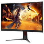 AOC CQ27G4 Curved Gaming Monitor, 27', QHD 2560 x 1440, 180Hz, Fast VA, 0.5ms MPRT, HDR10, Adaptive Sync, Black and Red