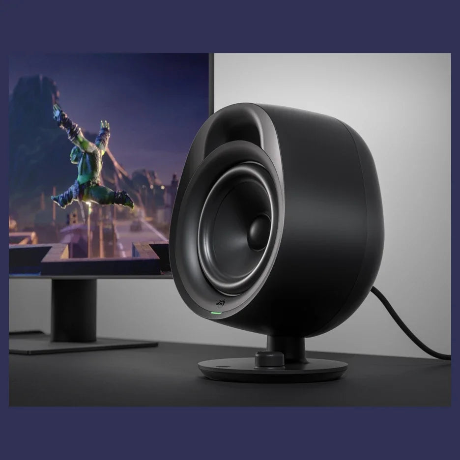 SteelSeries Arena 3 Immersive 2.0 Gaming Speaker System, 4" Drivers, PC Wired and Aux, Bluetooth, 61535