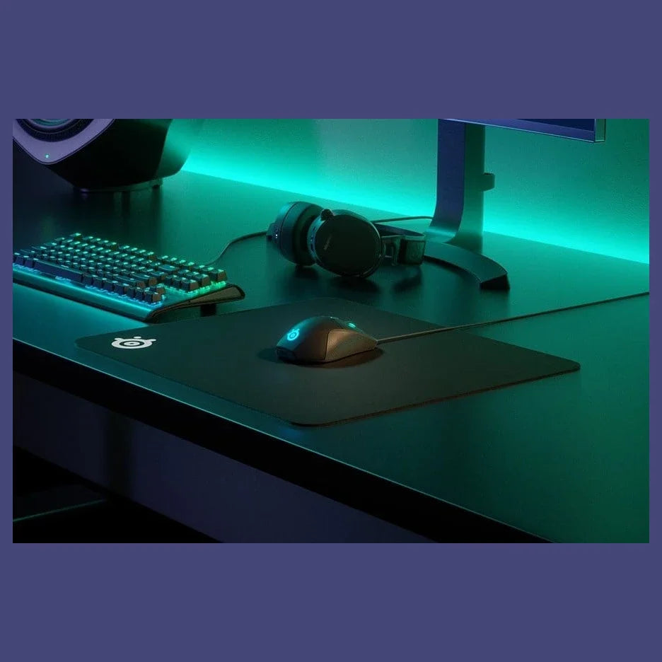 SteelSeries QcK Cloth Gaming Mouse Pad Large, 450mm x 400mm x 2mm, 63003