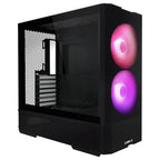 Lian Li LANCOOL 207 Computer Case, Compact ATX Design, 2x140mm ARGB Fans, 2x120mm PWM Fans, USB Type-C, Tempered Glass Side Panel, Black