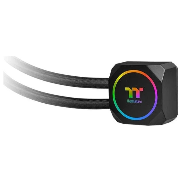 Thermaltake TH120 ARGB Sync AIO Liquid CPU Cooler, 120mm ARGB Radiator Fan, Black