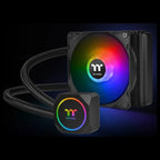 Thermaltake TH120 ARGB Sync AIO Liquid CPU Cooler, 120mm ARGB Radiator Fan, Black
