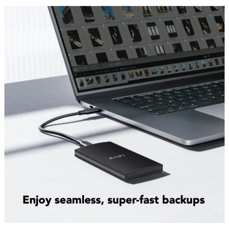 Lexar SL300 Portable SSD, 1TB, Up To 1050MB/s Read, USB 3.2 Gen 2 Type-C, IP54 Dust and Water Resistance