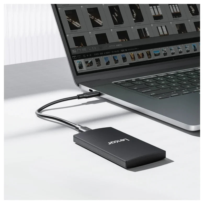 Lexar SL300 Portable SSD, 1TB, Up To 1050MB/s Read, USB 3.2 Gen 2 Type-C, IP54 Dust and Water Resistance