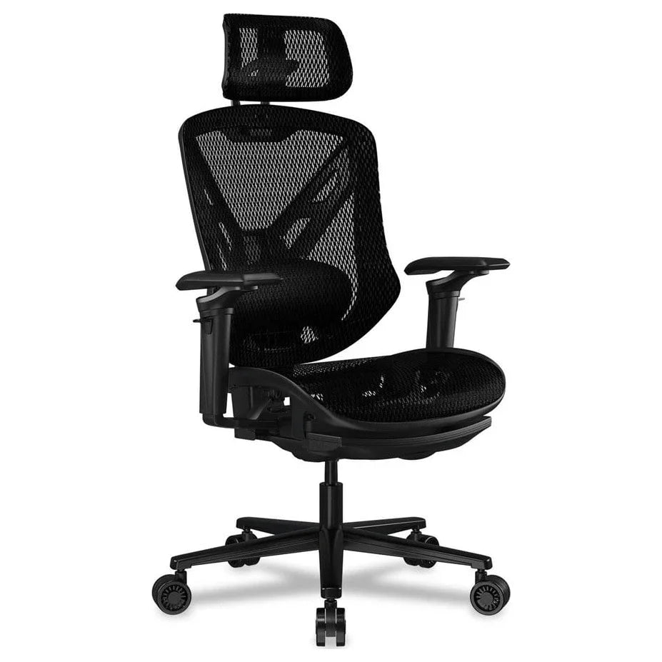 Cougar SPEEDER Gaming Chair, Racing Car Inspired Ergonomic Design, Chenille Yarn Mesh, 3D Hyperrotation Armrest, Adjustable Headrest, Retractable Footrest