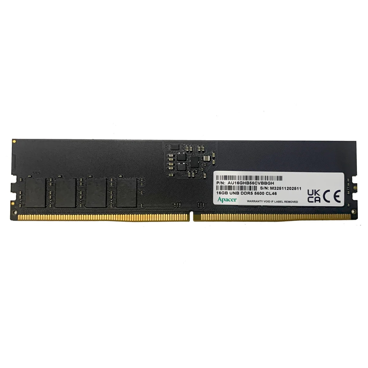 Apacer 32GB DDR4 Desktop Memory Module, 3200MHz, CL22, 1.2V