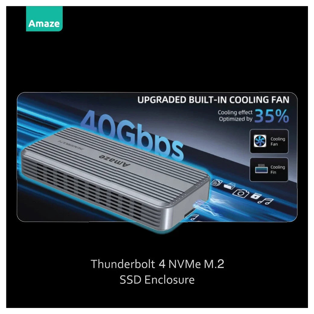 Amaze Thunderbolt 4 M.2 NVME SSD Enclosure, Model A227