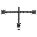 MXG BMA-24P Dual Monitor Steel Articulating Monitor Mount, Matte Black