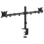 MXG BMA-24P Dual Monitor Steel Articulating Monitor Mount, Matte Black