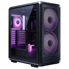 Cooler Master MasterFrame 500 Mesh ARGB ATX Mid-Tower PC Case, Premium Aluminum Chassis, Dual 200mm ARGB Intake Fans, Modular Open-Frame, 360mm Radiator Support, USB-C, Black, MF500M-KHNN-S01