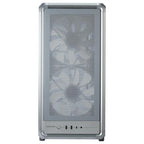Cooler Master MasterFrame 500 Mesh ARGB Mid Tower Case, Open-Frame Mesh Design, 2x200mm ARGB and 1x120mm ARGB Fans, USB-C Gen 2x2, Silver