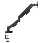 MXG EMA-12 Economical Mechanical Spring Monitor Arm, Keyhole Pattern, Built-in Cable Management, Free-Tilting Design, Swivel Ability, Built-in Spring Tension Mechanism, Desk Clamp and Grommet, 360 Degree Rotary VESA Plate