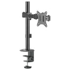 MXG BMA-12P Single Monitor Steel Articulating Monitor Mount, Matte Black