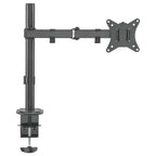 MXG BMA-12P Single Monitor Steel Articulating Monitor Mount, Matte Black