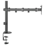 MXG BMA-12P Single Monitor Steel Articulating Monitor Mount, Matte Black